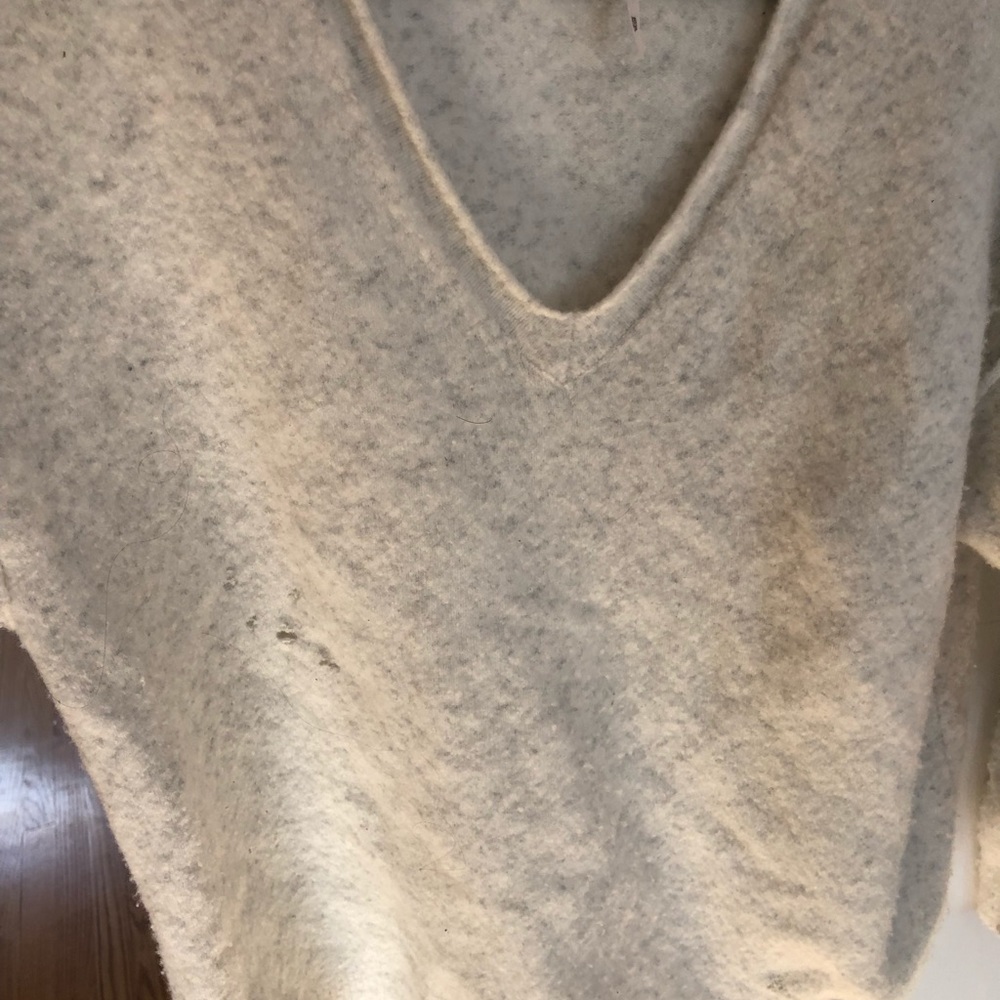 Free People Cozy Oversized Cream Sweater - Picture 3 of 3